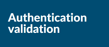 authentication validation
